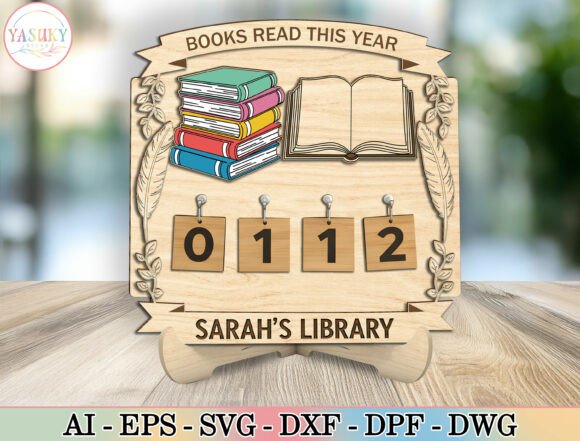Download Reading Tracker Book Lover Laser Cut Svg - Laser cut svg Collection
