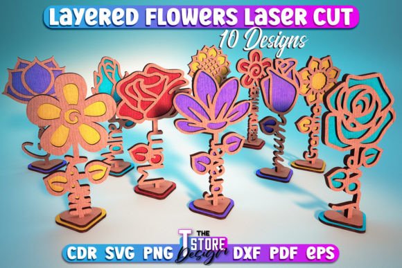 Download Layered Flower Laser Cut SVG | Laser SVG - Laser cut svg Collection