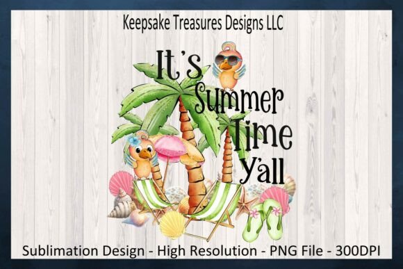 Download It's Summer Time Y'all, Beach Theme Png - Summer Collection