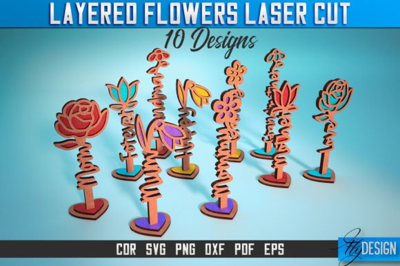 Download Layered Flower Laser Cut SVG | Laser SVG - Laser cut svg Collection