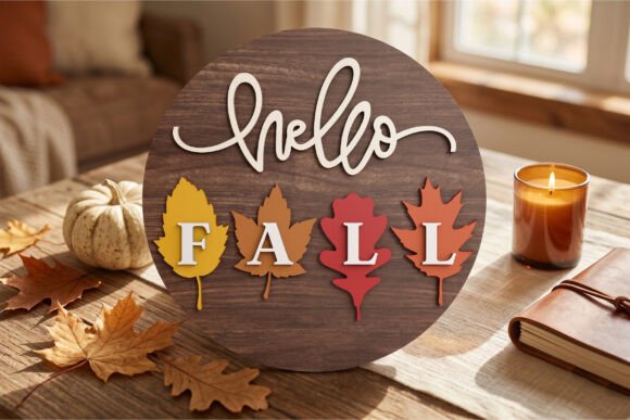 Download Hello Fall Sign Laser Cut SVG - Laser cut svg Collection