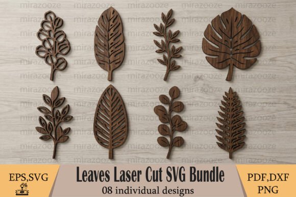 Download Leaves Laser Cut SVG Bundle - Laser cut svg Collection