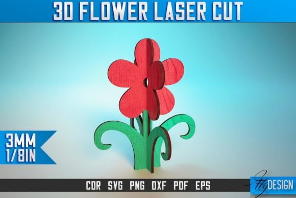 Download 3D Flower Laser Cut SVG | Flower SVG - Laser cut svg Collection