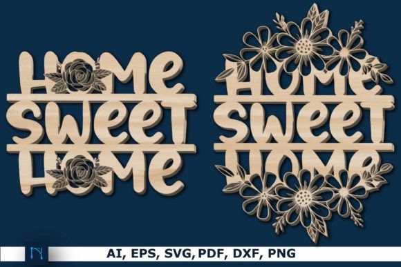 Download Home Sweet Home Laser Cut SVG - Laser cut svg Collection