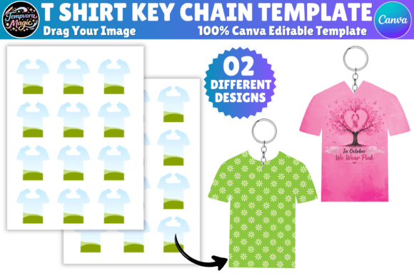 Download T-Shirt Keychain Template Bundle - Keychain template Collection