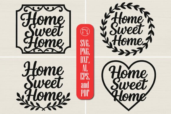 Download Home Sweet Home Laser Cut SVG Bundle - Laser cut svg Collection