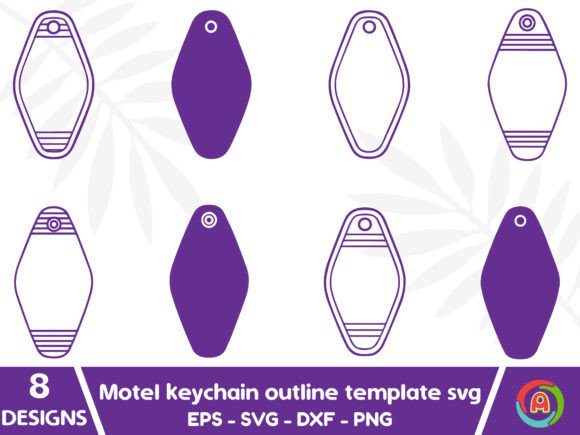 Download Motel Keychain Template SVG Bundle - Keychain template Collection