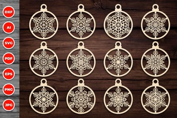 Download Christmas Ornament Laser Cut Svg Bundle - Laser cut svg Collection