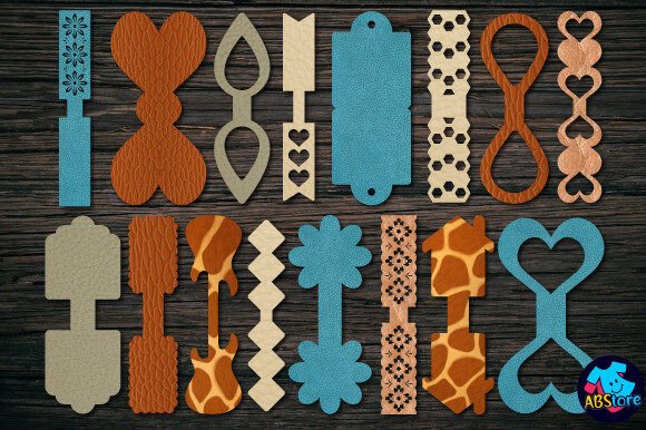 Download Leather Keychain Template Bundle - Keychain template Collection