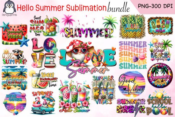 Download Hello Summer Sublimation Bundle - Summer Collection