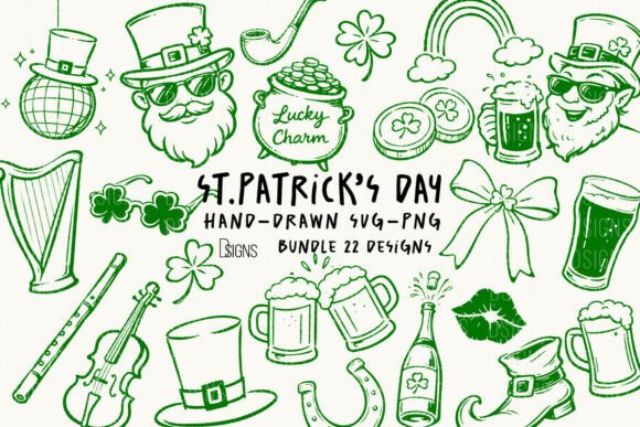 Download St Patrick's Day Svg Hand-Drawn Bundle - St patrick's day Collection