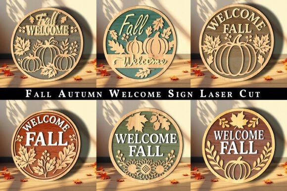 Download Fall Autumn Welcome Sign Laser Cut SVG - Laser cut svg Collection