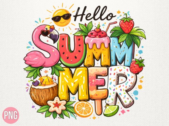 Download Tropical Hello Summer Beach PNG Shirt - Summer Collection